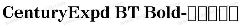 CenturyExpd BT Bold字体转换